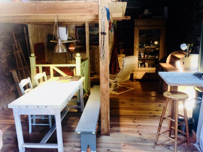intérieur de la cabane